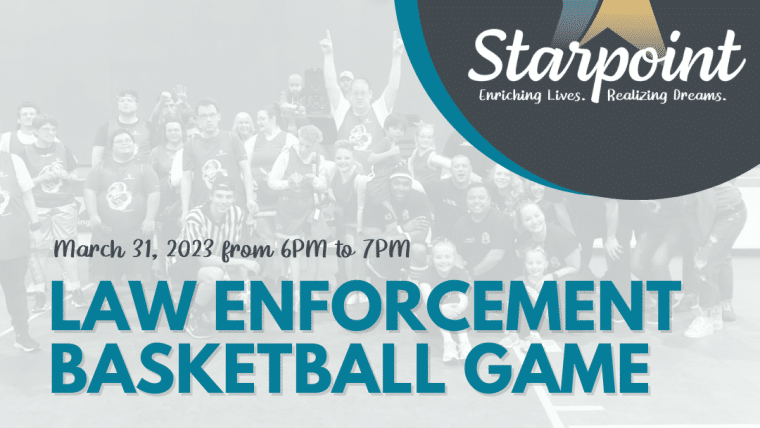 Law Enforcement Basketball Game Advertisement