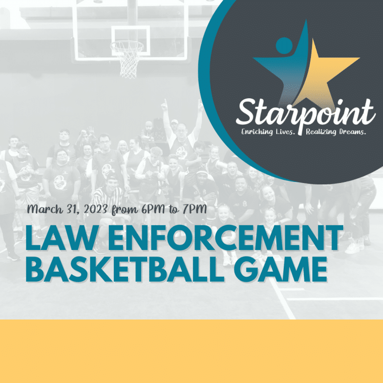 Law Enforcement Basketball Game Advertisement